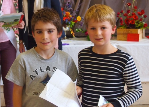 Joshua and Bobby, winners in the Ribston Pippin competition